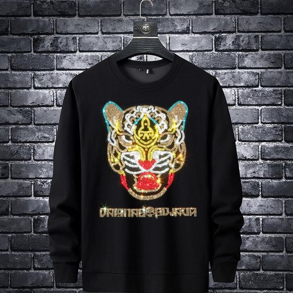 men's hoodies & sweatshirts designer diamond tiger head sweater men's fashion brand personality trend 2021 autumn new long sleeved, Black
men's hoodies & sweatshirts designer diamond tiger head sweater men's fashion brand personality trend 2021 autumn new long sleeved, Black
