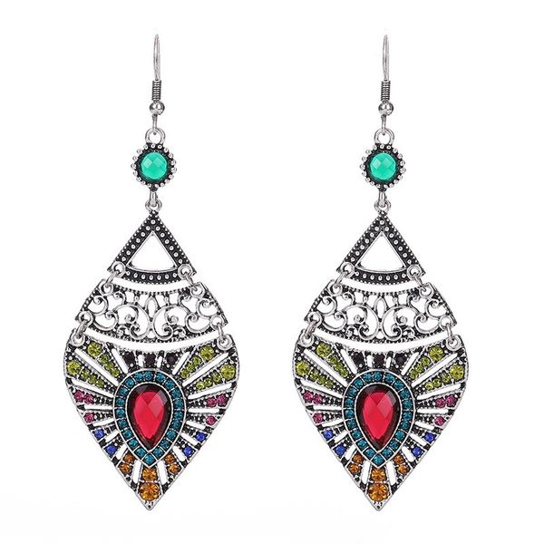 vintage classic corful crystal earrings for women 2022 fashion jewelry bohemia hollow flower carved bride wedding earring, Silver
vintage classic corful crystal earrings for women 2022 fashion jewelry bohemia hollow flower carved bride wedding earring, Silver