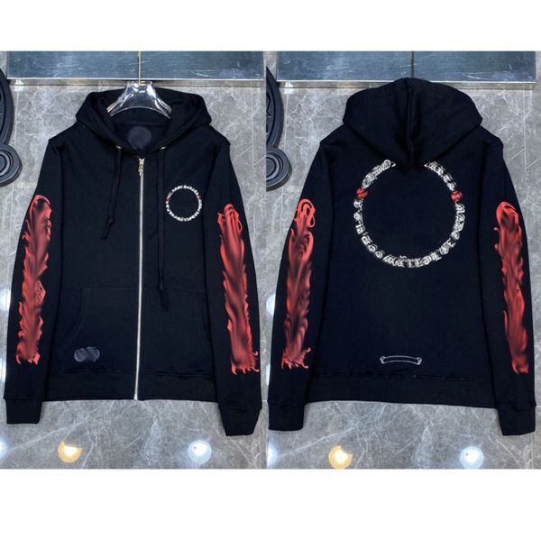 classic brand mens sweatshirts ch fashion designer hoodies horseshoe cross print jacket women casual quality luxury pullover hooded loose h, Black 
classic brand mens sweatshirts ch fashion designer hoodies horseshoe cross print jacket women casual quality luxury pullover hooded loose h, Black