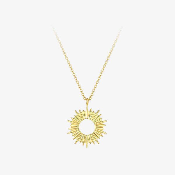 pendant necklaces sunshine necklace stainless steel gold color hollow circle sun for women 2023 fashion jewelry 220427, Silver
pendant necklaces sunshine necklace stainless steel gold color hollow circle sun for women 2023 fashion jewelry 220427, Silver