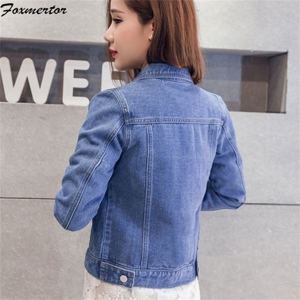 denim jackets women's blue coat 2020 autumn denim jackets for women jeans single breasted denim coats female feminine clothing lj200813, Black;brown
denim jackets women's blue coat 2020 autumn denim jackets for women jeans single breasted denim coats female feminine clothing lj200813, Black;brown