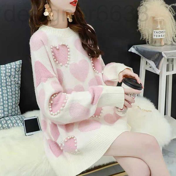 women's knits & tees designer core spun yarn sweater women's versatile korean student loose medium and long pullover wearing sweet, White
women's knits & tees designer core spun yarn sweater women's versatile korean student loose medium and long pullover wearing sweet, White