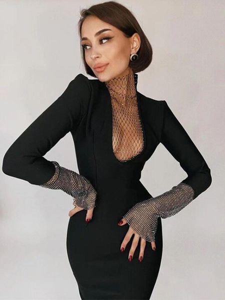 casual dresses long sleeve bandage dress 2022 women's black bodycon elegant evening club party summer, Black;gray
casual dresses long sleeve bandage dress 2022 women's black bodycon elegant evening club party summer, Black;gray