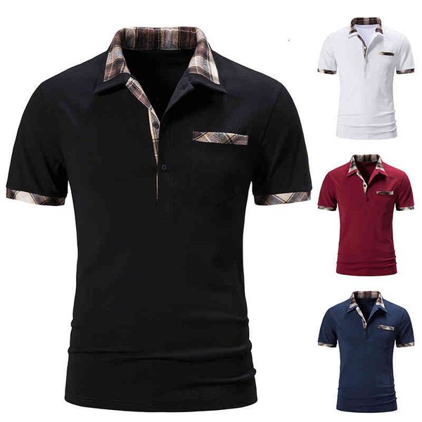 men's polos 2022 summer european color block men's polo shirt youth leisure sports dygh, White;black
men's polos 2022 summer european color block men's polo shirt youth leisure sports dygh, White;black