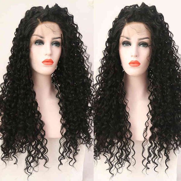 colored 180 density loose curly synthetic lace front wig for black women babyhair deep part preplucked cosplaygluels fiber wig, Golden;white
colored 180 density loose curly synthetic lace front wig for black women babyhair deep part preplucked cosplaygluels fiber wig, Golden;white