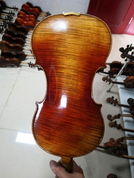

italy retro high-grade handmade oil varnish violin 4/4 maple violino 3/4 antique solid wood acoustic violin case bow rosin
