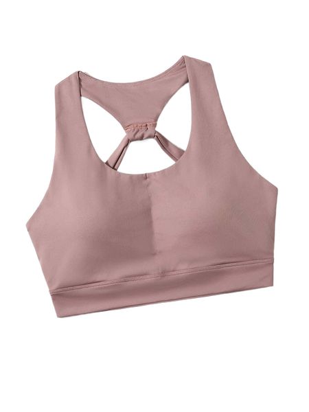 cut out back sports bra h4uw#, Gray