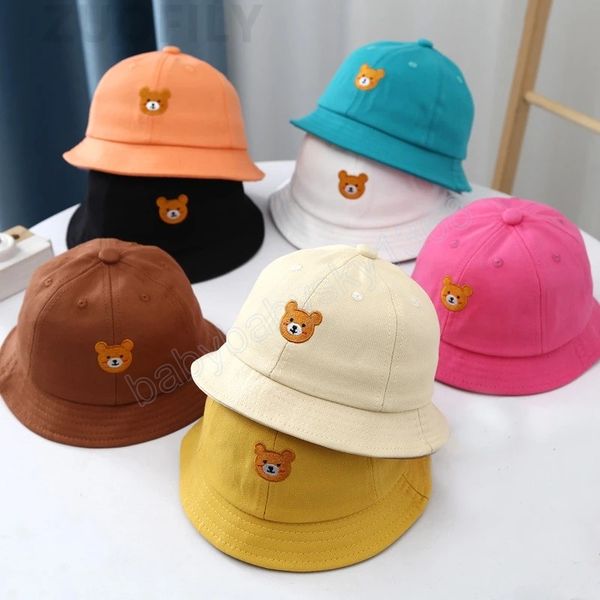 summer outdoor bear embroidery baby boys bucket hats soft brim kids girls sun hat toddler children fisherman cap bonnet boys gift, Yellow
summer outdoor bear embroidery baby boys bucket hats soft brim kids girls sun hat toddler children fisherman cap bonnet boys gift, Yellow