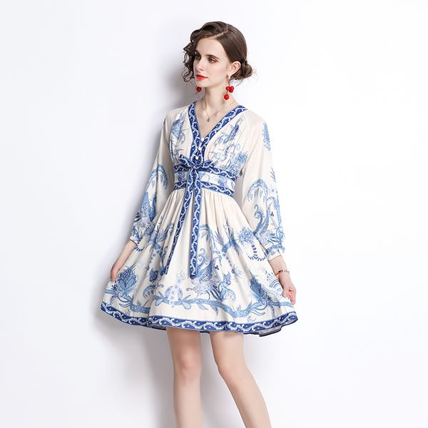 2022 floral party runway mini dress lantern sleeve v-neck woman designer slim a-line prom dresses spring autumn women clothes ribbon bow lac, Black;gray
2022 floral party runway mini dress lantern sleeve v-neck woman designer slim a-line prom dresses spring autumn women clothes ribbon bow lac, Black;gray