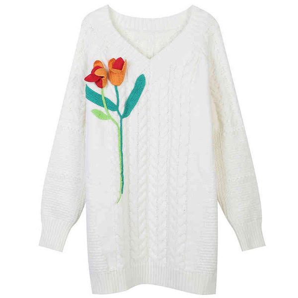 women's sweaters white deer's autumn and winter knitwear hemp flower tulip white lazy wind loose sweater women's fashion pjmq, White;black
women's sweaters white deer's autumn and winter knitwear hemp flower tulip white lazy wind loose sweater women's fashion pjmq, White;black