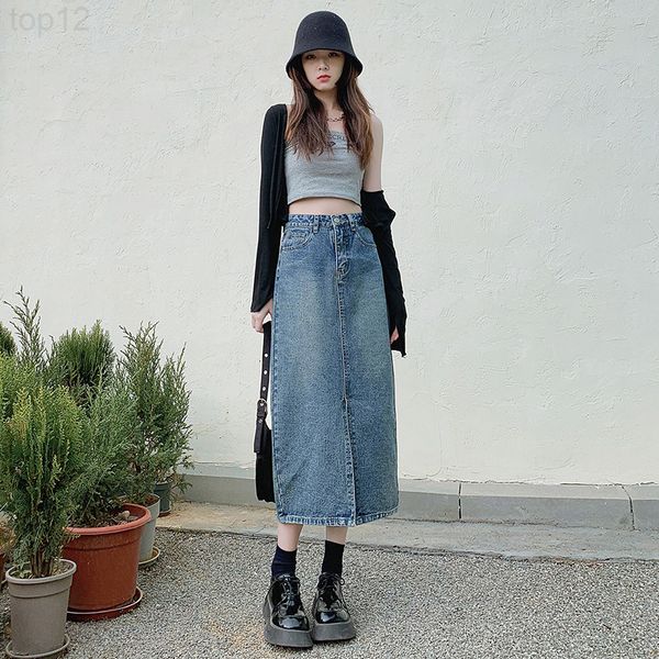 designerfront split denim skirt women's 2022 spring and summer new high waist a-shaped medium length hip wrap skirt, versatile loose lu, White
designerfront split denim skirt women's 2022 spring and summer new high waist a-shaped medium length hip wrap skirt, versatile loose lu, White