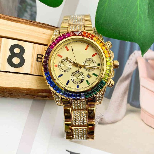 e watches wrist luxury designer fashion calendar men's fake 6-pin eg diamond iced out gift, Slivery;brown
e watches wrist luxury designer fashion calendar men's fake 6-pin eg diamond iced out gift, Slivery;brown