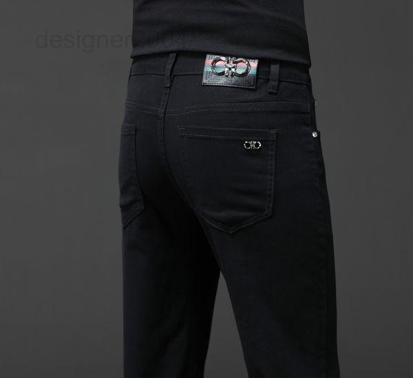 men's jeans designer live fashion jeans men's black white small straight pants elastic brand 2y9t, Blue
men's jeans designer live fashion jeans men's black white small straight pants elastic brand 2y9t, Blue