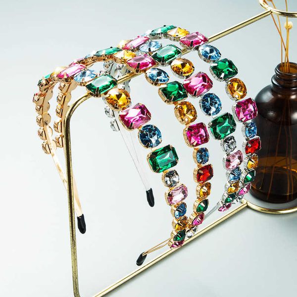 heming hair hoop personality exaggeration metal wind double row color korean accessories women's fashion pressure, Silver
heming hair hoop personality exaggeration metal wind double row color korean accessories women's fashion pressure, Silver