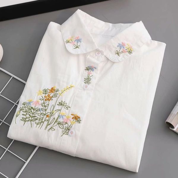 spring autumn japanese flower embroidery shirt women casual sweet loose cotton long sleeve white female blouses u213
spring autumn japanese flower embroidery shirt women casual sweet loose cotton long sleeve white female blouses u213