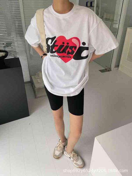 women's t-shirt chaopai spring and summer love foam printing short sleeve t-shirt simple loose casual men's women's same 8wg3, White
women's t-shirt chaopai spring and summer love foam printing short sleeve t-shirt simple loose casual men's women's same 8wg3, White