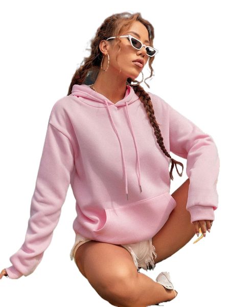 solid kangaroo pocket drop shoulder drawstring thermal hoodie k29h#, Black
solid kangaroo pocket drop shoulder drawstring thermal hoodie k29h#, Black