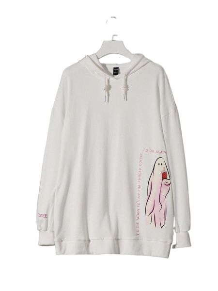 x julmarkz cartoon & slogan graphic drop shoulder drawstring hoodie u0pm#, Black
x julmarkz cartoon & slogan graphic drop shoulder drawstring hoodie u0pm#, Black