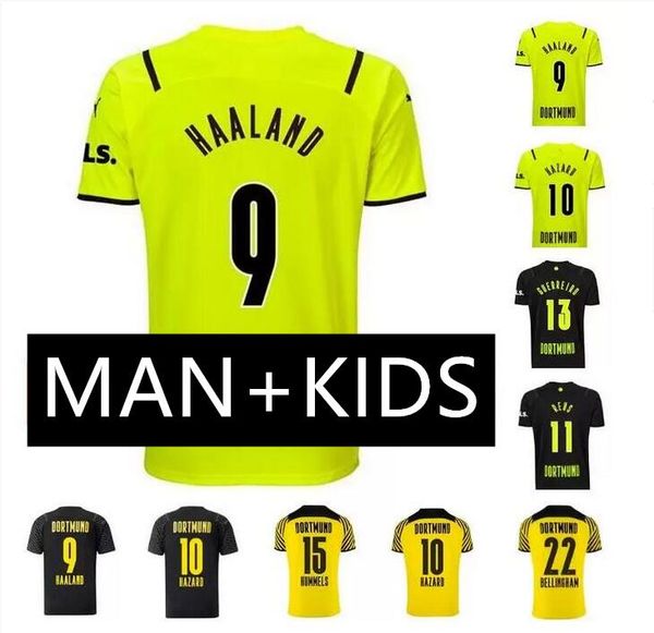 21 22 haaland reus soccer jerseys fourth 4th 2021 2022 bellingham reyna guerreiro football shirt neongelb sancho hummels men + kids kit mail, Black;yellow
21 22 haaland reus soccer jerseys fourth 4th 2021 2022 bellingham reyna guerreiro football shirt neongelb sancho hummels men + kids kit mail, Black;yellow