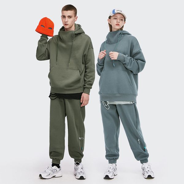 2022 new men thick fleece tracksuit fashion 360g winter warm sweatshirt set couple high collar oversized hoodies women sweatpant, Black
2022 new men thick fleece tracksuit fashion 360g winter warm sweatshirt set couple high collar oversized hoodies women sweatpant, Black