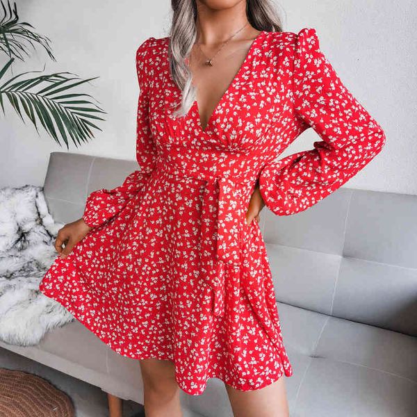 casual dresses women chiffon floral puff long sleeve dress red deep v neck party mini dresses casual bandage big hem beach dress 2022 osmm, Black;gray
casual dresses women chiffon floral puff long sleeve dress red deep v neck party mini dresses casual bandage big hem beach dress 2022 osmm, Black;gray
