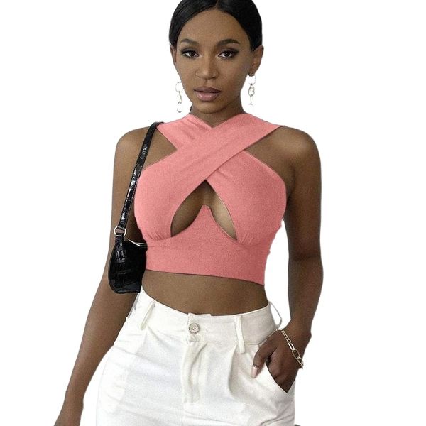 women's tanks & camis crop cut out women cropped halter sleeveless female vest clubwear with straps fashion solid cami m6wn#, White
women's tanks & camis crop cut out women cropped halter sleeveless female vest clubwear with straps fashion solid cami m6wn#, White