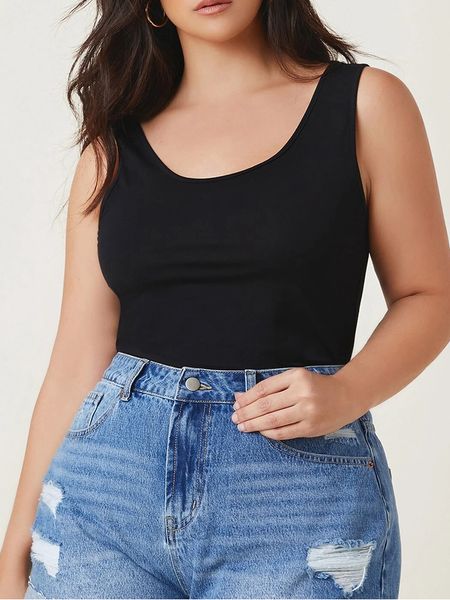 plus size crop for women 4xl 5xl 6xl summer cotton basic crew neck solid sleeveless corset tank camisoles women, Black
plus size crop for women 4xl 5xl 6xl summer cotton basic crew neck solid sleeveless corset tank camisoles women, Black