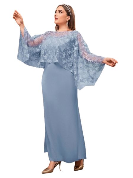 plus floral mesh & dress q3gk#, Black
plus floral mesh & dress q3gk#, Black