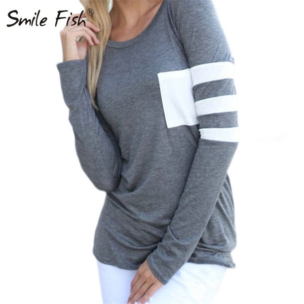 cotton autumn female oneck long sleeve casual simple t shirts pocket patchwork spring women striped tshirts tees gv257 220809, White
cotton autumn female oneck long sleeve casual simple t shirts pocket patchwork spring women striped tshirts tees gv257 220809, White