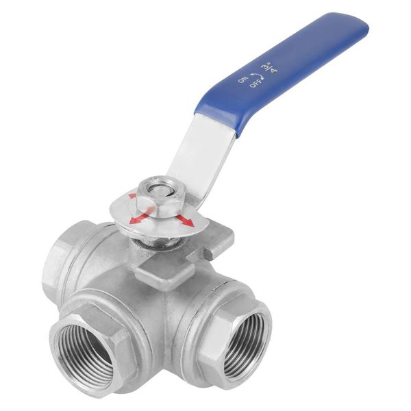 1pc stainless steel sus304 pipe ball valve three-way t-type female thread 3/4" dn20
1pc stainless steel sus304 pipe ball valve three-way t-type female thread 3/4" dn20