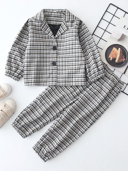 toddler girls plaid blouse & pants she, White
toddler girls plaid blouse & pants she, White