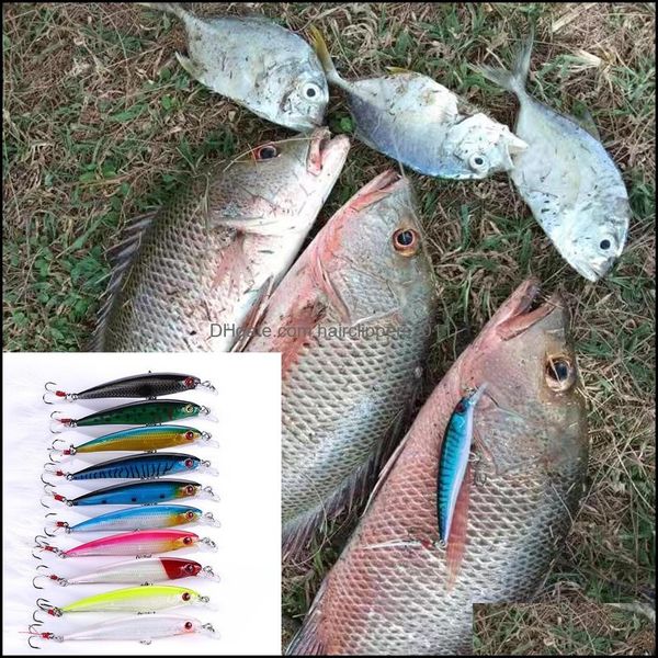 baits lures fishing sports outdoors 10 colors minnow lure artificia floating bait plastic hard 9cm 8g with feather treble hook 6# lifelike
baits lures fishing sports outdoors 10 colors minnow lure artificia floating bait plastic hard 9cm 8g with feather treble hook 6# lifelike