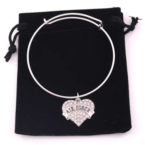 tx0018 factory direct sales shiny zircon heart shape charm air force cheer mom epileptic bracelet adjustable bangles for girlfriend gift, Golden;silver
tx0018 factory direct sales shiny zircon heart shape charm air force cheer mom epileptic bracelet adjustable bangles for girlfriend gift, Golden;silver