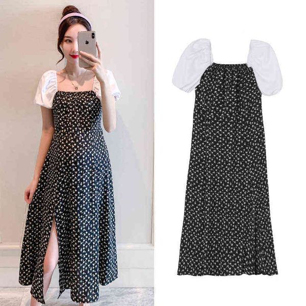 summer pregnant woman puff sleeves square collar backless dress fashion printing maternity polka dot chiffon dress split j220628, White
summer pregnant woman puff sleeves square collar backless dress fashion printing maternity polka dot chiffon dress split j220628, White