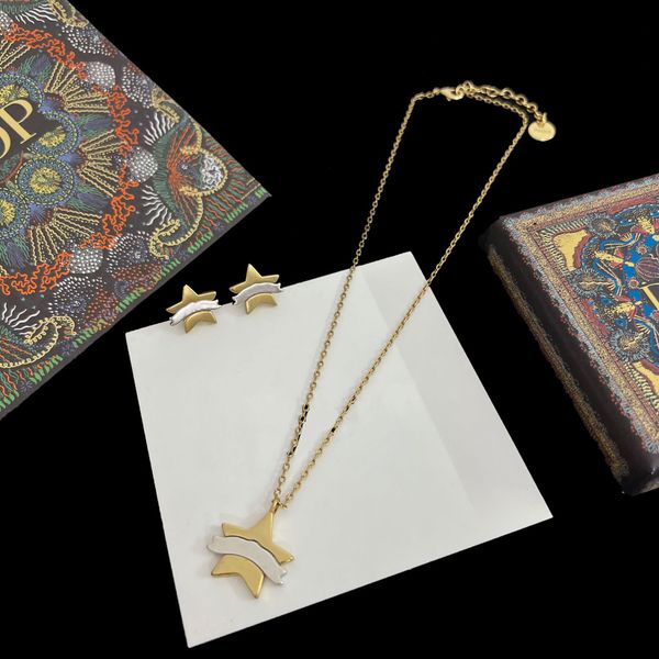 luxury fashion choker necklace designer jewelry wedding 18k gold plated platinum letter pendants necklaces and earring, Silver
luxury fashion choker necklace designer jewelry wedding 18k gold plated platinum letter pendants necklaces and earring, Silver