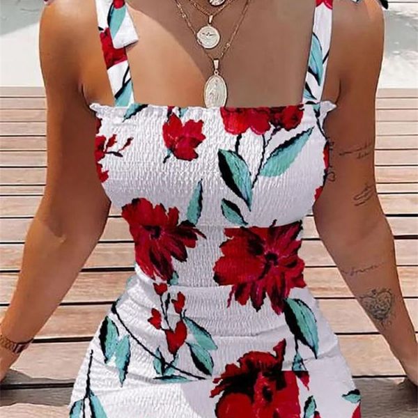 womens bodycon dress summer fashion white sling strapless folds mini slim pencil print tank dresses for women 220705, Black;gray
womens bodycon dress summer fashion white sling strapless folds mini slim pencil print tank dresses for women 220705, Black;gray