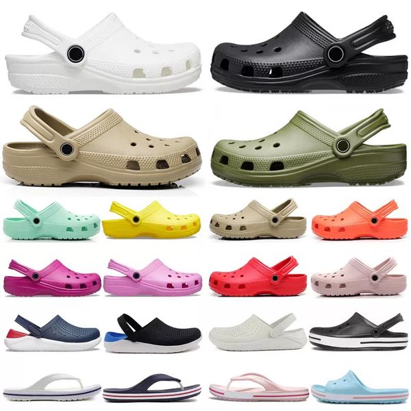 men women croc clogs designer sandals slip on slides slippers fashion beach waterproof shoes mens classic nursing hospital slip work medical, Black
men women croc clogs designer sandals slip on slides slippers fashion beach waterproof shoes mens classic nursing hospital slip work medical, Black
