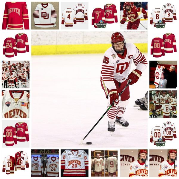 2022 ncaa frozen four championship custom denver pioneers du ice hockey jersey 29 peter mannino 2 sean behrens 3 antti tuomisto 4 jack devin, Black
2022 ncaa frozen four championship custom denver pioneers du ice hockey jersey 29 peter mannino 2 sean behrens 3 antti tuomisto 4 jack devin, Black
