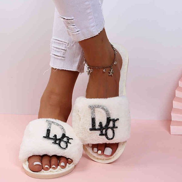 high of d family's new letter in autumn winter women's wear thick bottom one-line wool for 2022 trendy fashion design ladies slipp, Black
high of d family's new letter in autumn winter women's wear thick bottom one-line wool for 2022 trendy fashion design ladies slipp, Black