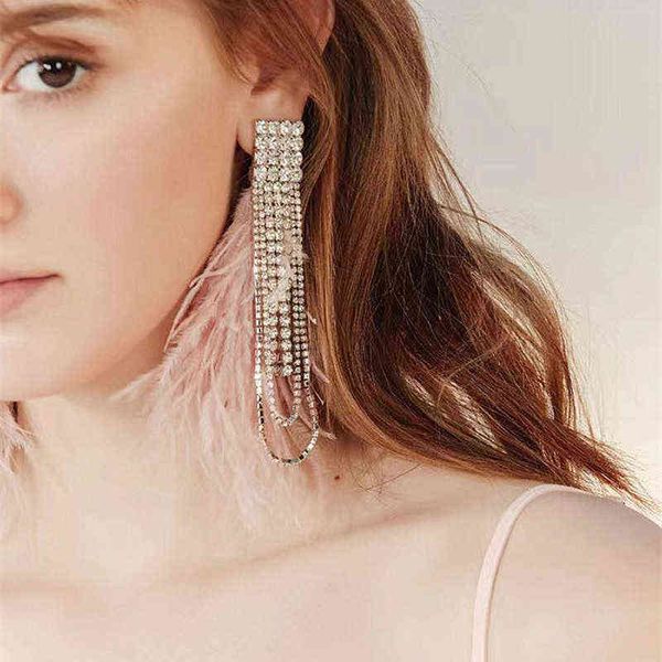dangle new shiny rhinestone long tassel claw necklace pendant women earrings dinner wedding fashion luxury jewelry accessories 220713, Silver
dangle new shiny rhinestone long tassel claw necklace pendant women earrings dinner wedding fashion luxury jewelry accessories 220713, Silver