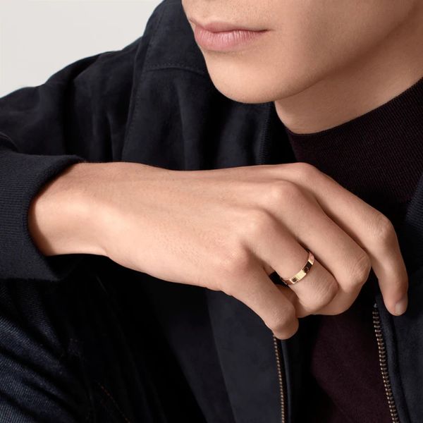 4mm slim love wedding band ring for women men 316l titanium steel cubic zirconia designer jewelry aneis anel bague femme classic design, Slivery;golden
4mm slim love wedding band ring for women men 316l titanium steel cubic zirconia designer jewelry aneis anel bague femme classic design, Slivery;golden