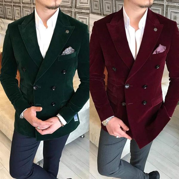 custom made casual men's suits slim fit 2 piece velvet prom tuxedos double breasted blazer pants for wedding groomsmen, Black;gray
custom made casual men's suits slim fit 2 piece velvet prom tuxedos double breasted blazer pants for wedding groomsmen, Black;gray