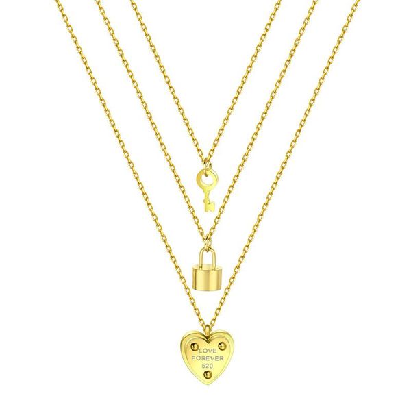pendant necklaces gold color stainless steel key lock heart 3 pieces set pendants for men women lovers couples jewelry drop, Silver
pendant necklaces gold color stainless steel key lock heart 3 pieces set pendants for men women lovers couples jewelry drop, Silver