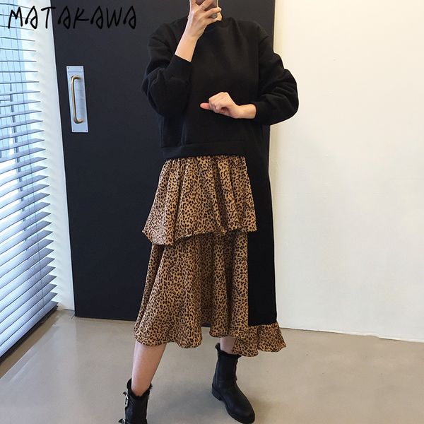 leopard print sweatshirt dress women round neck loose vestidos stitching fake twopiece cascading ruffle femme robe 210506, Black;gray
leopard print sweatshirt dress women round neck loose vestidos stitching fake twopiece cascading ruffle femme robe 210506, Black;gray