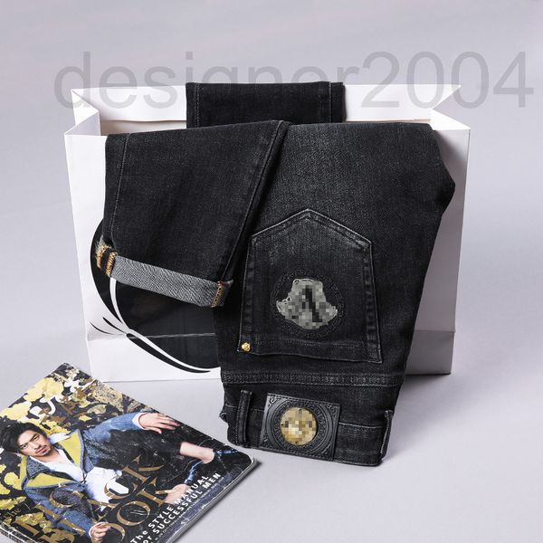 men's jeans designer 2022 spring men's jeans thin embroidered denim pants slim fit small straight young 82k0, Blue
men's jeans designer 2022 spring men's jeans thin embroidered denim pants slim fit small straight young 82k0, Blue
