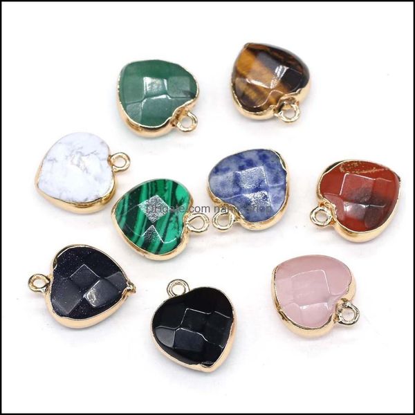 charms jewelry findings components natural stone heart rose quartz tigers eye turquoise pendant diy for druzy bracel dhofw, Bronze;silver
charms jewelry findings components natural stone heart rose quartz tigers eye turquoise pendant diy for druzy bracel dhofw, Bronze;silver