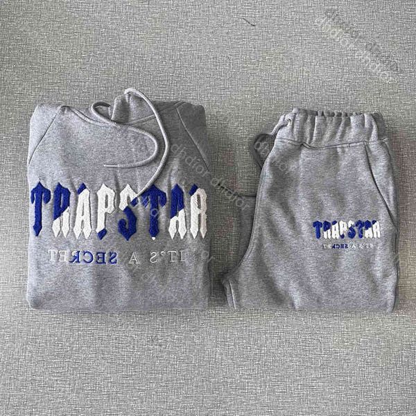 2022 high luxury 1 to 1 trapstar sports suit sportswear blue embroidered letters men's hoodie european and american street fashion, Gray
2022 high luxury 1 to 1 trapstar sports suit sportswear blue embroidered letters men's hoodie european and american street fashion, Gray