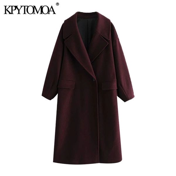 kpytomoa women fashion single button oversized woolen coat vintage lantern sleeve pockets female outerwear chic overcoat 201222, Black
kpytomoa women fashion single button oversized woolen coat vintage lantern sleeve pockets female outerwear chic overcoat 201222, Black