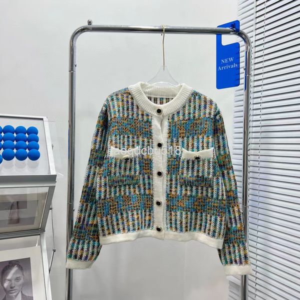 women's knits & tees early spring xiaoxiangfeng non-standard color line contrast knitted cardigan round neck casual fashion short coat, White
women's knits & tees early spring xiaoxiangfeng non-standard color line contrast knitted cardigan round neck casual fashion short coat, White