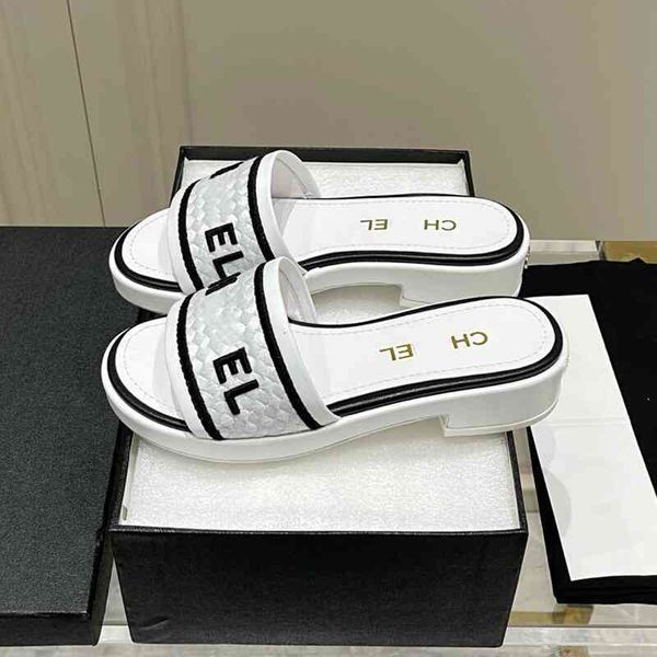 slippers c home summer style small fragrance embroidered flip flops fashionable casual thick bottom woven sandals, Black
slippers c home summer style small fragrance embroidered flip flops fashionable casual thick bottom woven sandals, Black